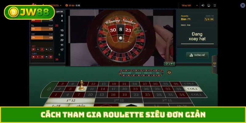 Cách tham gia Roulette siêu đơn giản