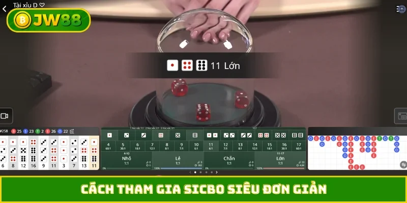 Cách tham gia Sicbo siêu đơn giản