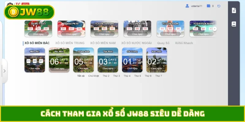 Cách tham gia xổ số JW88 siêu dễ dàng