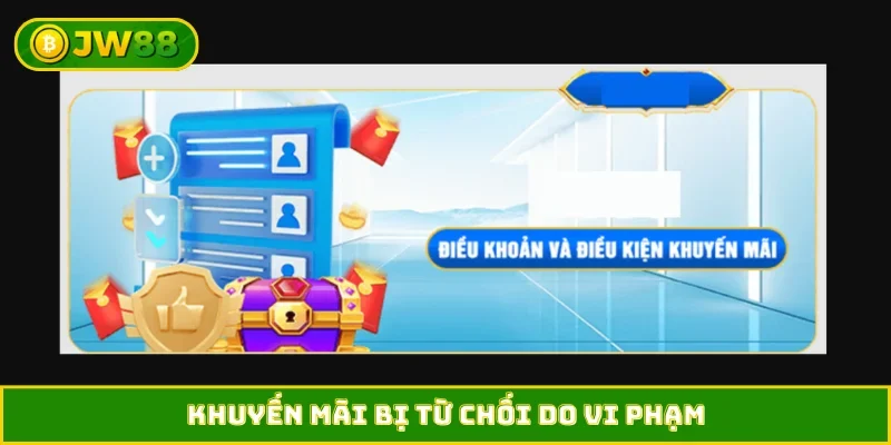 Khuyến mãi bị từ chối do vi phạm