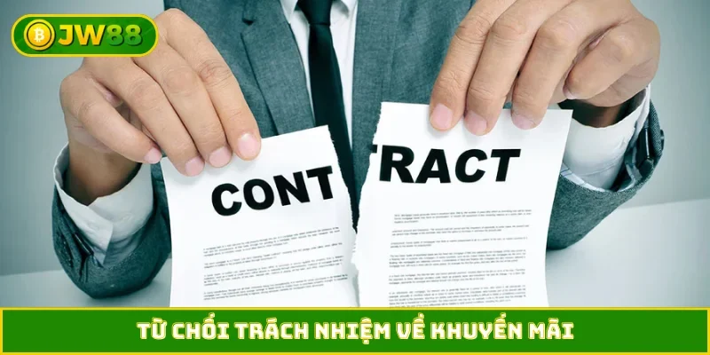 Từ chối trách nhiệm về khuyến mãi